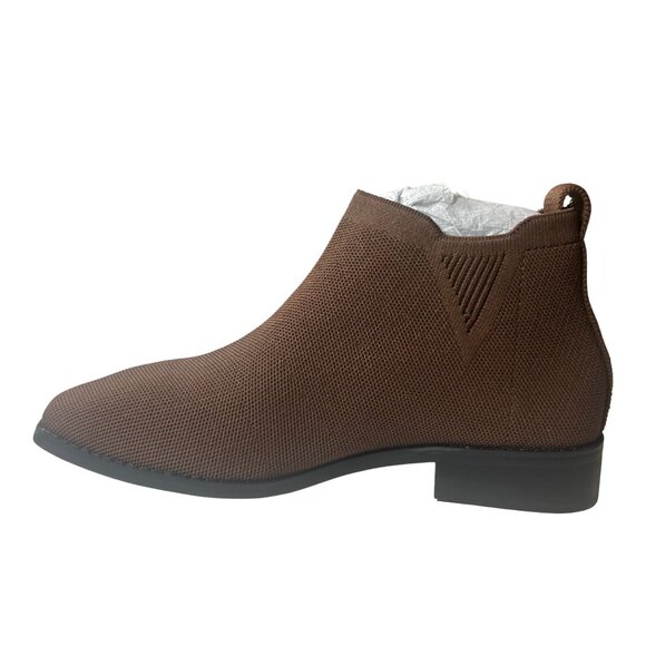 Bacia Women’s Sock Ankle Boots – Brown – Size 8 - Picture 2 of 5